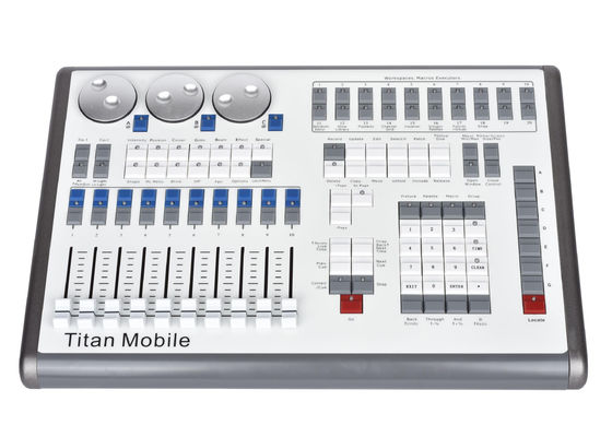 Iluminación de la consola DMX 2 canales del ala de mando con función de código de tiempo MIDI