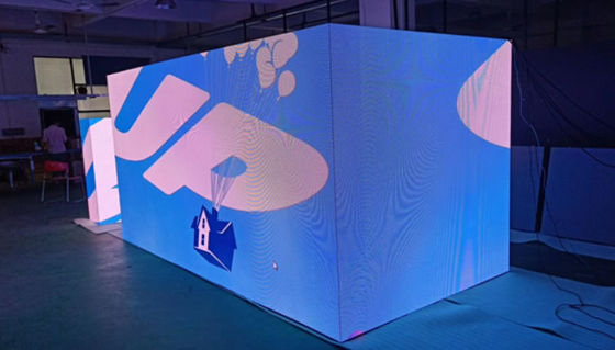 Pantalla LED de alquiler de interiores de 500x500 mm de 90 grados 1920hz con pared de video