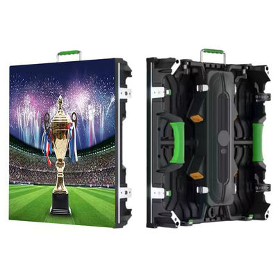 3840hz Pantalla LED de alquiler en interiores P2.604 500*500 Pantalla LED de enlace duro Pantalla de bloqueo curva Mantenimiento rápido