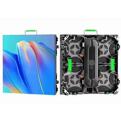 3840hz Pantalla LED de alquiler en interiores P2.604 500*500 Pantalla LED de enlace duro Pantalla de bloqueo curva Mantenimiento rápido