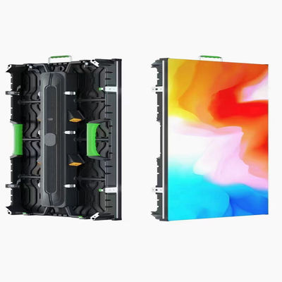 3840hz Alquiler de pantalla LED gabinete de aluminio P2.976 500*500 Interior Fijación frontal de enlace duro bloqueo de curva
