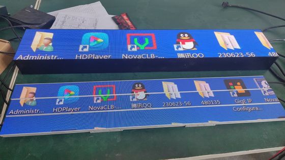300*60mm P1.25 LED Pantalla de las estanterías de las tiendas COB GOB Aluminio delgado WiFi pantalla LED