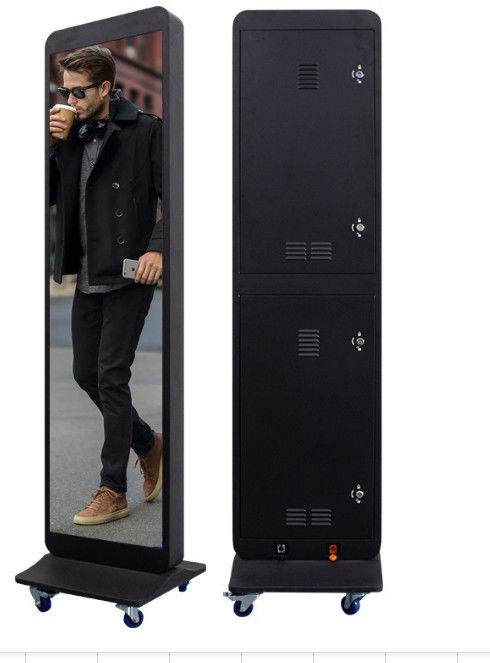1500 mm de control Wifi Poster LED Display de aluminio 960 * 1920 P2.5 al aire libre 1920hz