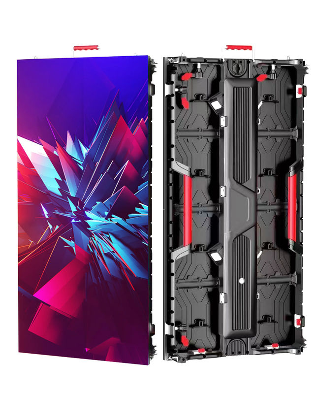 P3.91 exterior 3840hz 500*1000 Bloqueo de curva de conexión de la pantalla LED de mantenimiento frontal magnética